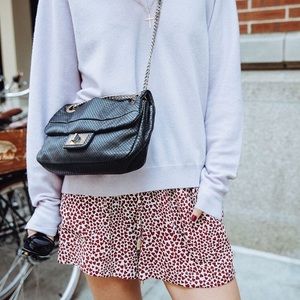 Anine Bing Heart silk shorts